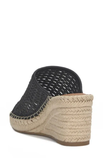 Lucky Brand Cabriah Woven Espadrille Wedge Sandal Black / Black Lk-cabriah2-002 Women's In Black