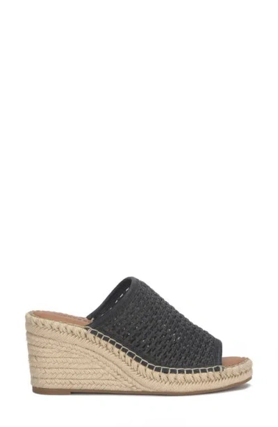 Lucky Brand Cabriah Woven Espadrille Wedge Sandal Black / Black Lk-cabriah2-002 Women's In Black