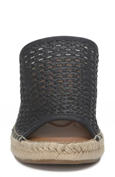 Lucky Brand Cabriah Woven Espadrille Wedge Sandal Black / Black Lk-cabriah2-002 Women's In Black