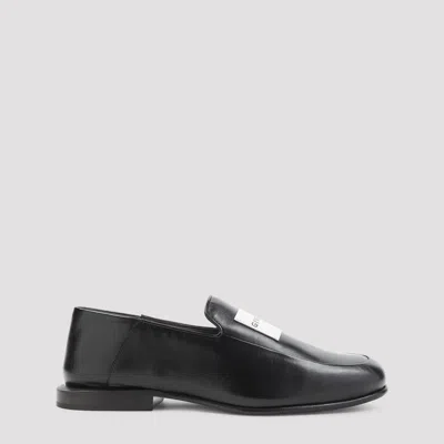 Givenchy Glossy Round Toe Loafers In Black