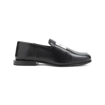 Givenchy Glossy Round Toe Loafers In Black