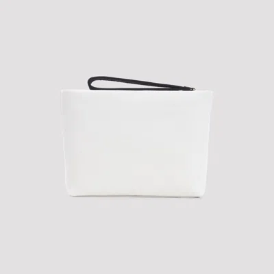 Givenchy Beige Slack Cotton Logo Pouch In Multi
