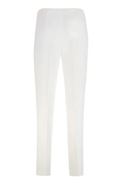 Alberta Ferretti Alberta Ferreti Tailored Trousers In Stretch Fabric In White