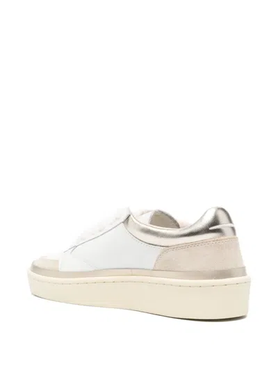 Ghoud Pads Low Leather Sneakers In White