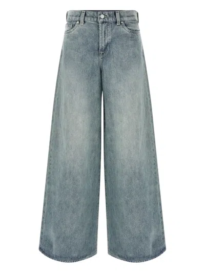 7 For All Mankind Marie Stonewashed Jeans In Blue
