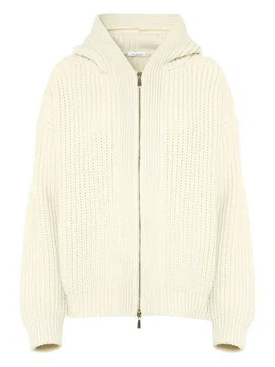 Malo Hooded Zip-up Cardigan In Multi