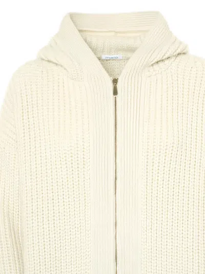 Malo Hooded Zip-up Cardigan In Multi