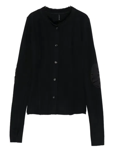 Masnada Button-up Fitted Jacket In Black