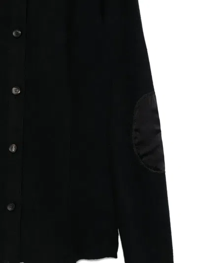 Masnada Button-up Fitted Jacket In Black