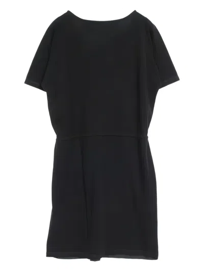 Pre-owned Hermes 2010 Drawstring Dress In Black