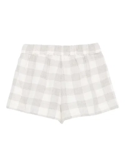 Liu •jo Checked Shorts In Gray