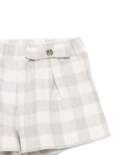 Liu •jo Checked Shorts In Gray