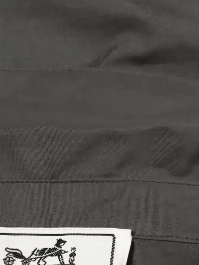 Pre-owned Hermes 2000s Short-sleeve Cotton Shirt In Gray