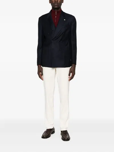 Manuel Ritz Double-breasted Blazer In Multi