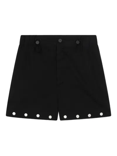 Nanushka Buttoned Bermuda Shorts In Black
