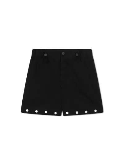 Nanushka Buttoned Bermuda Shorts In Black