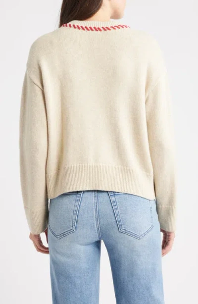 Rails Mavie Intarsia Floral Cardigan In Neutral