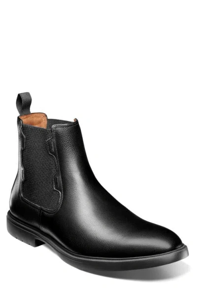 Stacy Adams Townsend Plain Toe Chelsea Boots In Black
