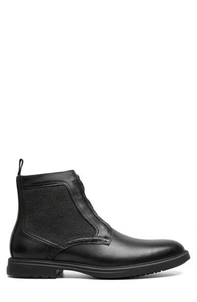 Stacy Adams Thompson Elastic Lace Boot In Black