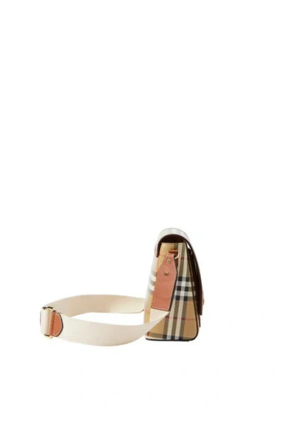 Burberry Check-pattern Top Handle Bag In Multi