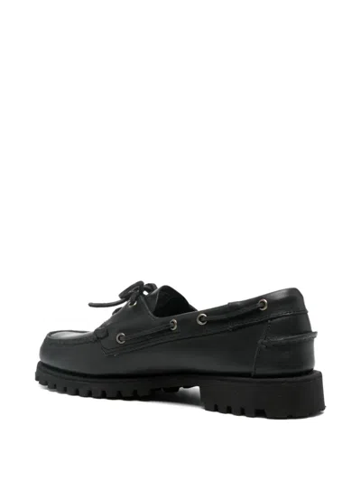 Sebago Brogues With Round Toe And Eyelet Detailing In Black