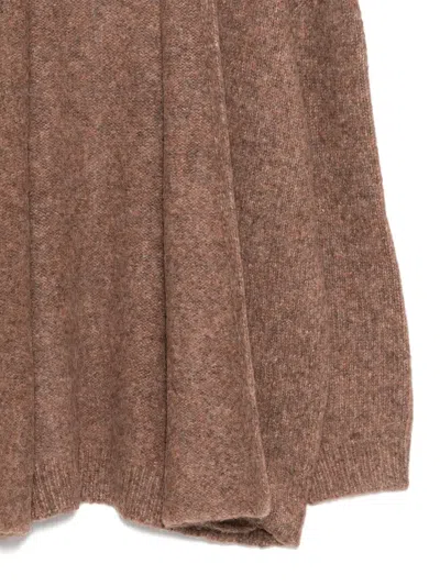 Lauren Manoogian Beige Loft Shawl Cardigan In Brown