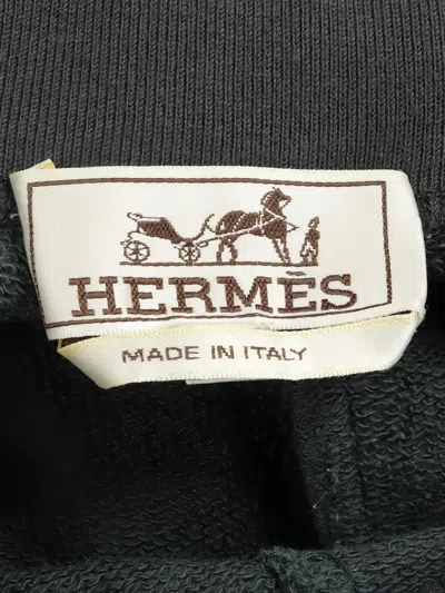 Pre-owned Hermes 2000s Drawstring Easy Harp Trousers In Green