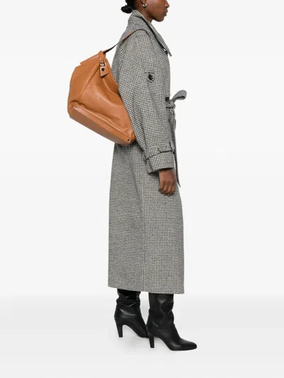 Cromia Leather Logo-plaque Tote Bag In Neutral