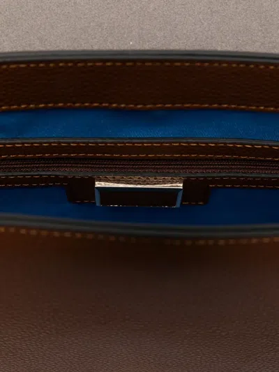 铆钉饰带双色单肩包