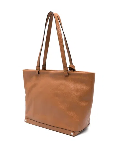 心形吊饰皮质手提包