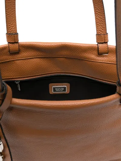 心形吊饰皮质手提包