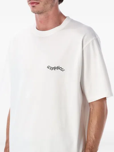 Gramicci Gecko Cotton T-shirt In White