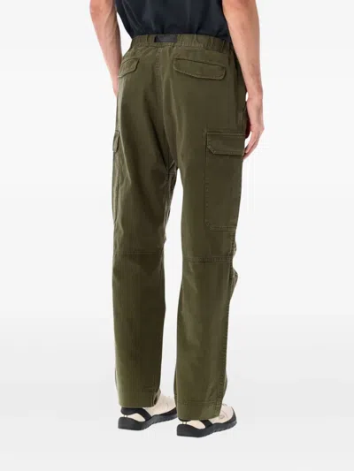 Gramicci Belted Cargo Trousers In Green
