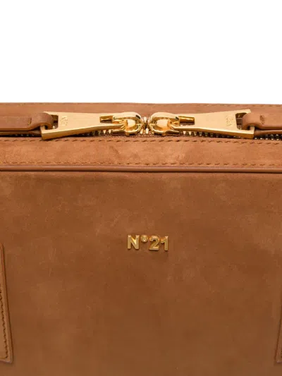 N°21 "malibu" Midi Shoulder Bag In Brown