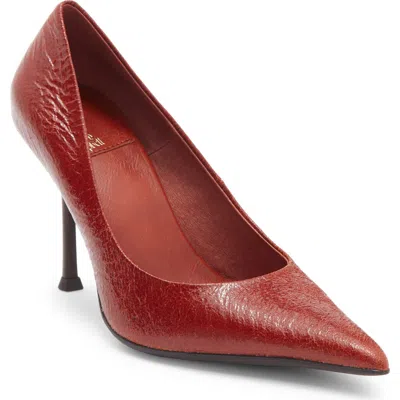 Jeffrey Campbell Risk Taker Pointed Toe Pump In Red