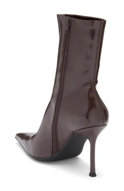 Jeffrey Campbell Everynight Pointed Toe Bootie In Brown