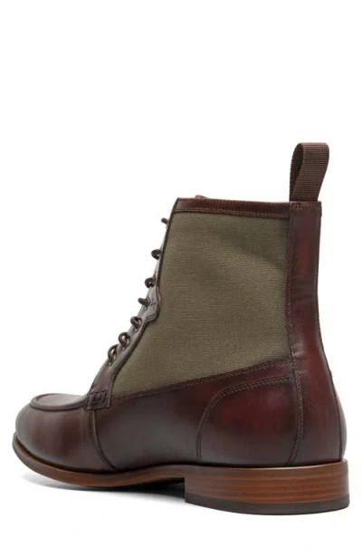 Stacy Adams Men's Brumley Round Toe Lace Boots In Burgundy