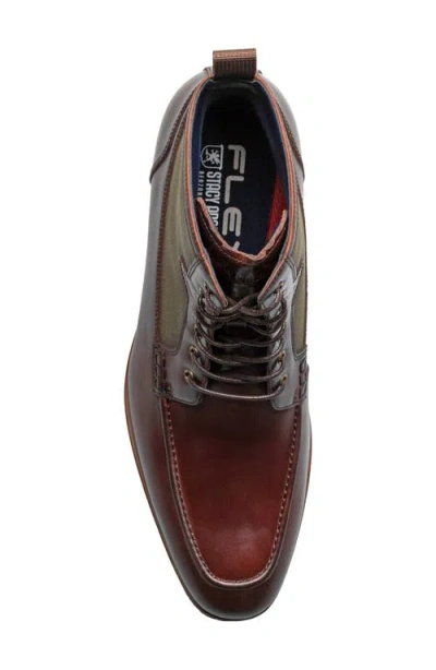 Stacy Adams Men's Brumley Round Toe Lace Boots In Burgundy