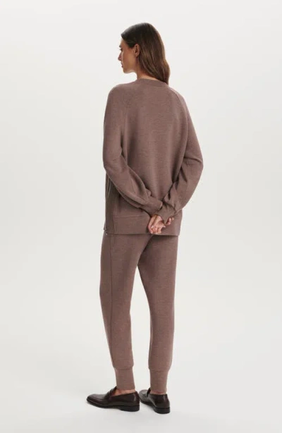 Varley Womens Deep Taupe Marl Fleck The Slim Cuff 27.5 Jersey Trousers In Brown