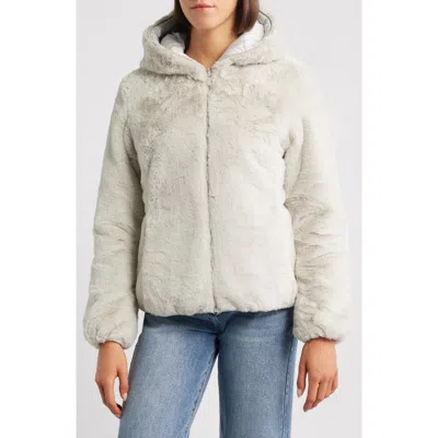 Save The Duck Laila Faux Fur Reversible Water Repellent Puffer Jacket In Neutral