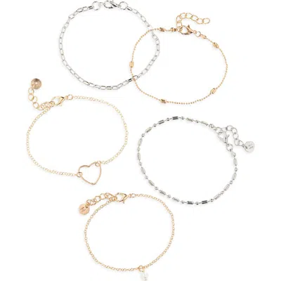 Bp. Set Of 5 Bracelets In Multi