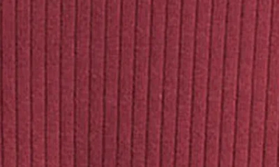Vince Cozy Ribbed Knit Dress In Red