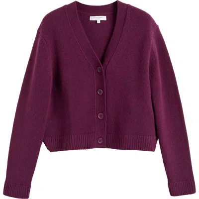 Chinti & Parker Pure Cashmere Cardigan In Purple