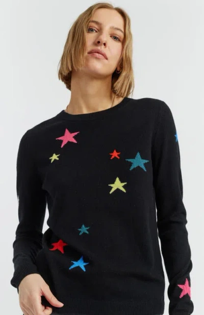 Chinti & Parker Wool Cashmere Star Sweater In Multi