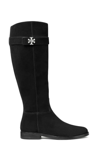 Tory Burch T Lock Knee High Riding Boot In Black