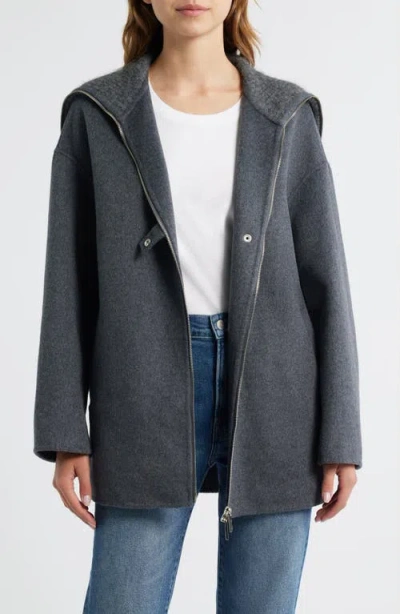 Rails Silves Wool Blend Oversize Jacket In Gray