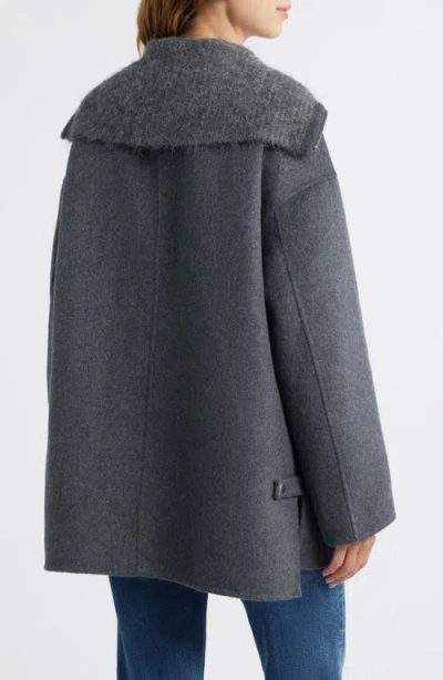 Rails Silves Wool Blend Oversize Jacket In Gray