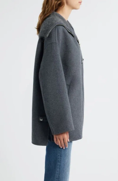 Rails Silves Wool Blend Oversize Jacket In Gray