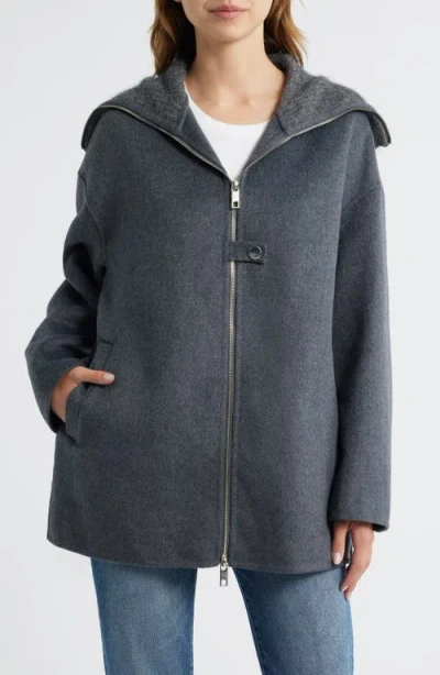 Rails Silves Wool Blend Oversize Jacket In Gray