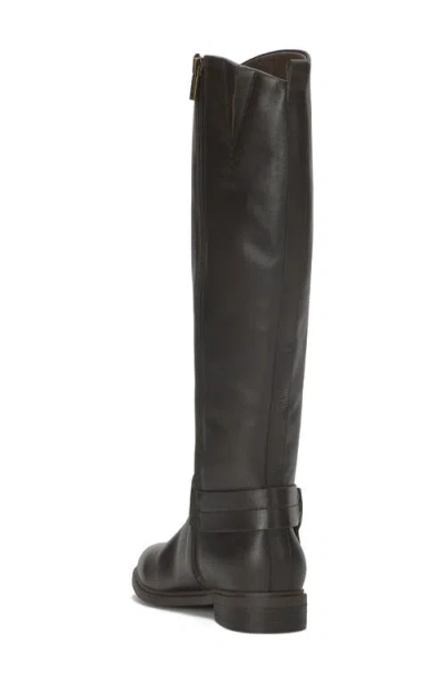 Lucky Brand Women's Hamila Buckle Round Toe Knee High Riding Boots In Black